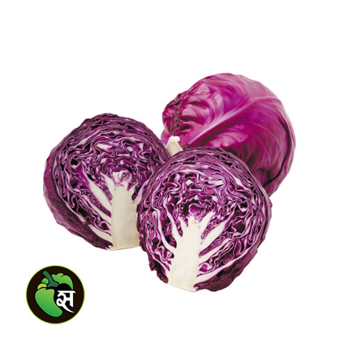 Organic Red Cabbage - जैविक  लाल पत्ता गोभी